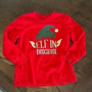 Carter's Red Elf in Disguise Long Sleeve Tee